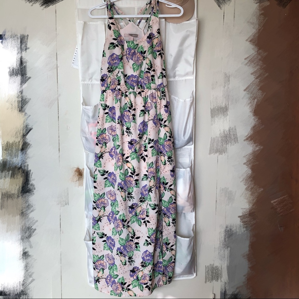 Forever 21 floral slit dress